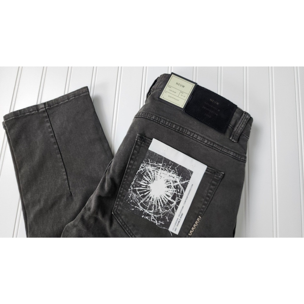 NEUW Lou Slim Twill Jeans Earth Gray 30x32 NWT Premium Stockholm Designer‎ Mens